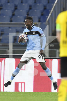 2020-10-20 - ROME, ITALY - October 20 : Jean Akpa Akpro of SS Lazio celebrates after scores a goal during the UEFA Champions League group f soccer match between SS Lazio and Borussia Dortmund at Stadio Olimpico on October 20,2020 in Rome Italy  - SS LAZIO VS BORUSSIA DORTMUND - UEFA CHAMPIONS LEAGUE - SOCCER