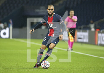 2020-10-20 - Layvin Kurzawa of PSG during the UEFA Champions League, Group Stage, Group H football match between Paris Saint-Germain (PSG) and Manchester United (Man U) on October 20, 2020 at Parc des Princes stadium in Paris, France - Photo Jean Catuffe / DPPI - PARIS SAINT-GERMAIN (PSG) VS MANCHESTER UNITED (MAN U) - UEFA CHAMPIONS LEAGUE - SOCCER