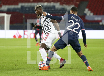2020-10-20 - Paul Pogba of Manchester United during the UEFA Champions League, Group Stage, Group H football match between Paris Saint-Germain (PSG) and Manchester United (Man U) on October 20, 2020 at Parc des Princes stadium in Paris, France - Photo Jean Catuffe / DPPI - PARIS SAINT-GERMAIN (PSG) VS MANCHESTER UNITED (MAN U) - UEFA CHAMPIONS LEAGUE - SOCCER