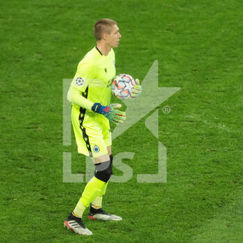 2020-10-20 - Ethan Horvath of Club Brugge during the UEFA Champions League, Group Stage, Group F football match between Zenit and Club Brugge on October 20, 2020 at Saint Petersburg Stadium in Saint Petersburg, Russia - Photo Anatoliy Medved / Orange Pictures / DPPI - ZENIT VS CLUB BRUGGE - UEFA CHAMPIONS LEAGUE - SOCCER