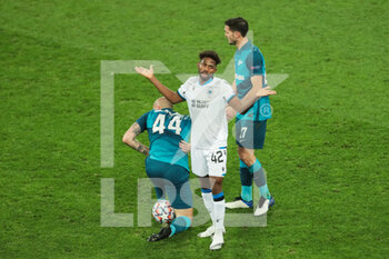 2020-10-20 - Emmanuel Bonaventure Dennis of Club Brugge during the UEFA Champions League, Group Stage, Group F football match between Zenit and Club Brugge on October 20, 2020 at Saint Petersburg Stadium in Saint Petersburg, Russia - Photo Anatoliy Medved / Orange Pictures / DPPI - ZENIT VS CLUB BRUGGE - UEFA CHAMPIONS LEAGUE - SOCCER