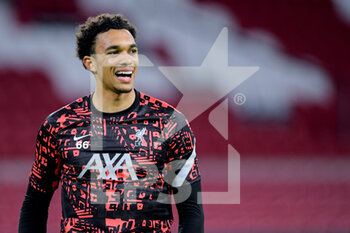 2020-10-21 - Alexander-Arnold Trent of Liverpool FC warms-up before the UEFA Champions League, Group Stage, Group D football match between Ajax and Liverpool on October 21, 2020 at Johan Cruijff ArenA in Amsterdam, Netherlands - Photo Gerrit van Keulen / Orange Pictures / DPPI - AJAX VS LIVERPOOL - UEFA CHAMPIONS LEAGUE - SOCCER