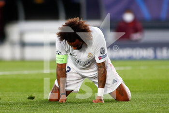 2020-10-21 - Marcelo Vieira of Real Madrid dejected during the UEFA Champions League, Group Stage, Group B football match between Real Madrid and Shakhtar Donetsk on October 21, 2020 at Alfredo Di Stefano stadium in Madrid, Spain - Photo Oscar J Barroso / Spain DPPI / DPPI - REAL MADRID VS SHAKHTAR DONETSK - UEFA CHAMPIONS LEAGUE - SOCCER