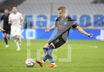 2020-10-27 - Oleksandr Zinchenko of Manchester City during the UEFA Champions League, Group Stage, Group C football match between Olympique de Marseille and Manchester City on October 27, 2020 at Orange Velodrome stadium in Marseille, France - Photo Jean Catuffe / DPPI - OLYMPIQUE DE MARSEILLE VS MANCHESTER CITY - UEFA CHAMPIONS LEAGUE - SOCCER