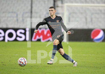 2020-10-27 - Phil Foden of Manchester City during the UEFA Champions League, Group Stage, Group C football match between Olympique de Marseille and Manchester City on October 27, 2020 at Orange Velodrome stadium in Marseille, France - Photo Jean Catuffe / DPPI - OLYMPIQUE DE MARSEILLE VS MANCHESTER CITY - UEFA CHAMPIONS LEAGUE - SOCCER