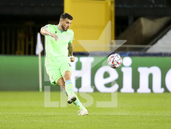 2020-10-28 - Wesley Hoedt of Lazio Roma during the UEFA Champions League, Group Stage, Group F football match between Club Brugge and SS Lazio on October 28, 2020 at Jan Breydelstadion in Bruges, Belgium - Photo Jean Catuffe / DPPI - CLUB BRUGGE VS SS LAZIO - UEFA CHAMPIONS LEAGUE - SOCCER