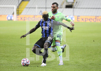 2020-10-28 - Krepin Diatta of Club Brugge, Mohamed Fares of Lazio Roma during the UEFA Champions League, Group Stage, Group F football match between Club Brugge and SS Lazio on October 28, 2020 at Jan Breydelstadion in Bruges, Belgium - Photo Jean Catuffe / DPPI - CLUB BRUGGE VS SS LAZIO - UEFA CHAMPIONS LEAGUE - SOCCER