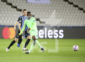 2020-10-28 - Jean-Daniel Akpa Akpro of Lazio Roma, Hans Vanaken of Club Brugge during the UEFA Champions League, Group Stage, Group F football match between Club Brugge and SS Lazio on October 28, 2020 at Jan Breydelstadion in Bruges, Belgium - Photo Jean Catuffe / DPPI - CLUB BRUGGE VS SS LAZIO - UEFA CHAMPIONS LEAGUE - SOCCER