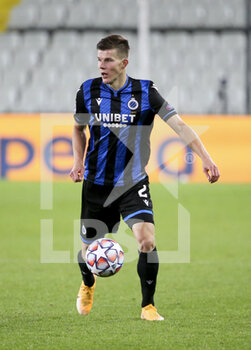 2020-10-28 - Eduard Sobol of Club Brugge during the UEFA Champions League, Group Stage, Group F football match between Club Brugge and SS Lazio on October 28, 2020 at Jan Breydelstadion in Bruges, Belgium - Photo Jean Catuffe / DPPI - CLUB BRUGGE VS SS LAZIO - UEFA CHAMPIONS LEAGUE - SOCCER