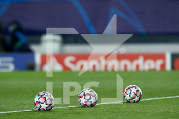 2020-11-03 - Balls of the match before the UEFA Champions League, Group Stage, Group B football match between Real Madrid CF and FC Internazionale on November 3, 2020 at Alfredo Di Stefano stadium in Valdebebas near Madrid, Spain - Photo Oscar J Barroso / Spain DPPI / DPPI - REAL MADRID CF VS FC INTERNAZIONALE - UEFA CHAMPIONS LEAGUE - SOCCER