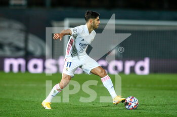 2020-11-03 - Marco Asensio of Real Madrid in action during the UEFA Champions League, Group Stage, Group B football match between Real Madrid CF and FC Internazionale on November 3, 2020 at Alfredo Di Stefano stadium in Valdebebas near Madrid, Spain - Photo Oscar J Barroso / Spain DPPI / DPPI - REAL MADRID CF VS FC INTERNAZIONALE - UEFA CHAMPIONS LEAGUE - SOCCER