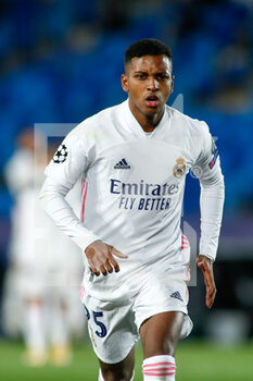 2020-11-03 - Rodrygo Silva de Goes of Real Madrid celebrates a goal during the UEFA Champions League, Group Stage, Group B football match between Real Madrid CF and FC Internazionale on November 3, 2020 at Alfredo Di Stefano stadium in Valdebebas near Madrid, Spain - Photo Oscar J Barroso / Spain DPPI / DPPI - REAL MADRID CF VS FC INTERNAZIONALE - UEFA CHAMPIONS LEAGUE - SOCCER
