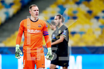 2020-11-24 - Marc-Andre ter Stegen of FC Barcelona during the UEFA Champions League, Group G football match between Dynamo Kyiv and FC Barcelona on November 24, 2020 at NSK Olimpiyskiy stadium in Kyiv, Ukraine - Photo Andrey Lukatsky / Orange Pictures / DPPI - DYNAMO KYIV VS FC BARCELONA - UEFA CHAMPIONS LEAGUE - SOCCER