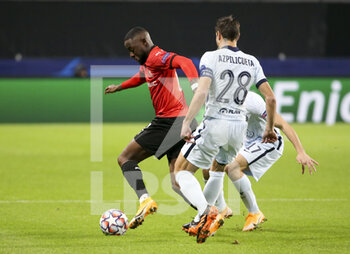 2020-11-24 - James Lea Siliki of Stade Rennais during the UEFA Champions League, Group E football match between Stade Rennais and Chelsea on November 24, 2020 at Roazhon Park in Rennes, France - Photo Jean Catuffe / DPPI - STADE RENNAIS VS CHELSEA - UEFA CHAMPIONS LEAGUE - SOCCER