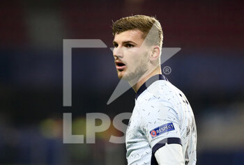 2020-11-24 - Timo Werner of Chelsea during the UEFA Champions League, Group E football match between Stade Rennais and Chelsea on November 24, 2020 at Roazhon Park in Rennes, France - Photo Jean Catuffe / DPPI - STADE RENNAIS VS CHELSEA - UEFA CHAMPIONS LEAGUE - SOCCER