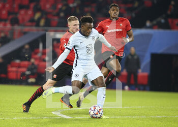2020-11-24 - Callum Hudson-Odoi of Chelsea scores his goal during the UEFA Champions League, Group E football match between Stade Rennais and Chelsea on November 24, 2020 at Roazhon Park in Rennes, France - Photo Jean Catuffe / DPPI - STADE RENNAIS VS CHELSEA - UEFA CHAMPIONS LEAGUE - SOCCER