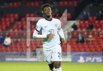 2020-11-24 - Callum Hudson-Odoi of Chelsea celebrates his goal during the UEFA Champions League, Group E football match between Stade Rennais and Chelsea on November 24, 2020 at Roazhon Park in Rennes, France - Photo Jean Catuffe / DPPI - STADE RENNAIS VS CHELSEA - UEFA CHAMPIONS LEAGUE - SOCCER