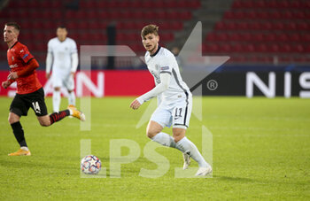 2020-11-24 - Timo Werner of Chelsea during the UEFA Champions League, Group E football match between Stade Rennais and Chelsea on November 24, 2020 at Roazhon Park in Rennes, France - Photo Jean Catuffe / DPPI - STADE RENNAIS VS CHELSEA - UEFA CHAMPIONS LEAGUE - SOCCER