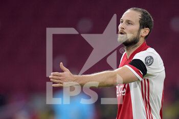 2020-11-25 - Daley Blind of Ajax during the UEFA Champions League, Group D football match between Ajax and Midtjylland on november 25, 2020 at Johan Cruijff Arena in Amsterdam, Netherlands - Photo Gerrit van Keulen / Orange Pictures / DPPI - AJAX VS MIDTJYLLAND - UEFA CHAMPIONS LEAGUE - SOCCER