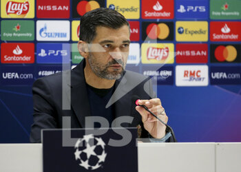 2020-11-25 - Coach of FC Porto Sergio Conceicao during the post match press conference following the UEFA Champions League, Group C football match between Olympique de Marseille and FC Porto on November 25, 2020 at Orange Velodrome stadium in Marseille, France - Photo Jean Catuffe / DPPI - OLYMPIQUE DE MARSEILLE VS FC PORTO - UEFA CHAMPIONS LEAGUE - SOCCER