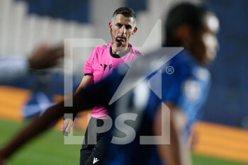 2020-12-01 - The referee, Tasos Sidiropoulos (GRE) - ATALANTA CALCIO VS FC MIDTJYLLAND - UEFA CHAMPIONS LEAGUE - SOCCER