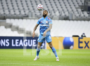 2020-12-01 - Yann M'Vila of Olympiacos during the UEFA Champions League, Group C football match between Olympique de Marseille (OM) and Olympiacos FC (Olympiakos) on December 1, 2020 at Stade Velodrome in Marseille, France - Photo Jean Catuffe / DPPI - OLYMPIQUE DE MARSEILLE VS OLYMPIACOS FC - UEFA CHAMPIONS LEAGUE - SOCCER