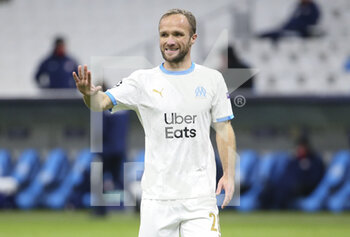 2020-12-01 - Valere Germain of Marseille during the UEFA Champions League, Group C football match between Olympique de Marseille (OM) and Olympiacos FC (Olympiakos) on December 1, 2020 at Stade Velodrome in Marseille, France - Photo Jean Catuffe / DPPI - OLYMPIQUE DE MARSEILLE VS OLYMPIACOS FC - UEFA CHAMPIONS LEAGUE - SOCCER