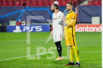 2020-12-02 - Alfonso Pastor of Sevilla during the UEFA Champions League, Group E football match between Sevilla FC and Chelsea FC on December 2, 2020 at Ramon Sanchez Pizjuan Stadium in Sevilla, Spain - Photo Joaquin Corchero / Spain DPPI / DPPI - SEVILLA FC VS CHELSEA FC - UEFA CHAMPIONS LEAGUE - SOCCER