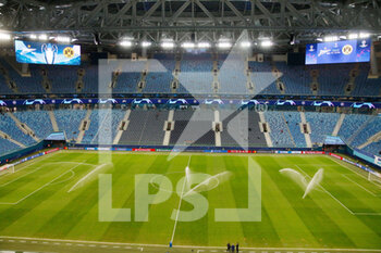 2020-12-08 - General inside view during the UEFA Champions League, Group F football match between FK Zenit and Borussia Dortmund on December 8, 2020 at Gazprom Arena in St Petersburg, Russia - Photo Maksim Konstantinov / firo Sportphoto / DPPI - FK ZENIT VS BORUSSIA DORTMUND - UEFA CHAMPIONS LEAGUE - SOCCER