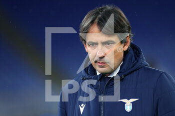 2020-12-08 - Lazio head coach Simone Inzaghi during warm up before the UEFA Champions League, Group F football match between SS Lazio and Club Brugge KV on December 8, 2020 at Stadio Olimpico in Rome, Italy - Photo Federico Proietti / DPPI - SS LAZIO VS CLUB BRUGGE KV - UEFA CHAMPIONS LEAGUE - SOCCER