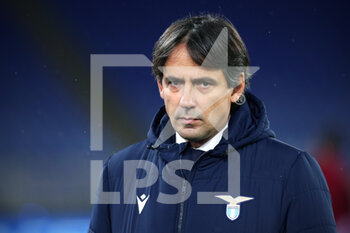 2020-12-08 - Lazio head coach Simone Inzaghi during warm up before the UEFA Champions League, Group F football match between SS Lazio and Club Brugge KV on December 8, 2020 at Stadio Olimpico in Rome, Italy - Photo Federico Proietti / DPPI - SS LAZIO VS CLUB BRUGGE KV - UEFA CHAMPIONS LEAGUE - SOCCER