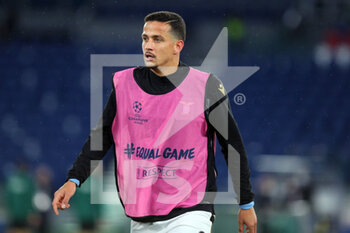 2020-12-08 - Luiz Felipe of Lazio during warm up before the UEFA Champions League, Group F football match between SS Lazio and Club Brugge KV on December 8, 2020 at Stadio Olimpico in Rome, Italy - Photo Federico Proietti / DPPI - SS LAZIO VS CLUB BRUGGE KV - UEFA CHAMPIONS LEAGUE - SOCCER