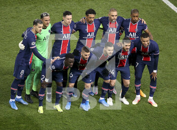 2021-03-10 - Team PSG poses before the UEFA Champions League, round of 16, 2nd leg football match between Paris Saint-Germain (PSG) and FC Barcelona (Barca) on March 10, 2021 at Parc des Princes stadium in Paris, France - Photo Jean Catuffe / DPPI - PARIS SAINT-GERMAIN (PSG) AND FC BARCELONA (BARCA) - UEFA CHAMPIONS LEAGUE - SOCCER