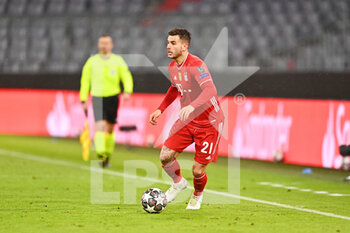 2021-03-17 - Lucas Hernandez of Bayern Munich during the UEFA Champions League, round of 16, 2nd leg football match between Bayern Munich and SS Lazio on March 17, 2021 at Allianz Arena in Munich, Germany - Photo Lennart Preiss / Witters / firo sportphoto / DPPI - BAYERN MUNICH AND SS LAZIO - UEFA CHAMPIONS LEAGUE - SOCCER