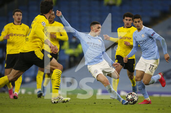 2021-04-06 - Manchester City midfielder Phil Foden (47) during the UEFA Champions League, quarter final, 1st leg football match between Manchester City and Borussia Dortmund on April 6, 2021 at the Etihad Stadium in Manchester, England - Photo Craig Galloway / ProSportsImages / DPPI - MANCHESTER CITY AND BORUSSIA DORTMUND - UEFA CHAMPIONS LEAGUE - SOCCER