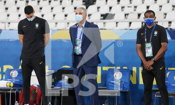 2021-07-03 - Coach Tite of Brazil during the Copa America 2021, quarter final football match between Brazil and Chile on July 3, 2021 at Olympic stadium in Rio de Janeiro, Brazil - Photo Laurent Lairys / DPPI - 2021 QUARTER FINAL - BRAZIL VS CHILE - COPA AMERICA - SOCCER