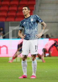 2021-07-07 - Angel Di Maria of Argentina warms up during the Copa America 2021, semi-final football match between Argentina and Colombia on July 7, 2021 at Estadio Nacional Mane Garrincha in Brasilia, Brazil - Photo Laurent Lairys / DPPI - COPA AMERICA 2021, SEMI-FINAL - ARGENTINA VS COLOMBIA - COPA AMERICA - SOCCER