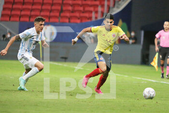 2021-07-07 - Luis Diaz of Colombia during the Copa America 2021, semi-final football match between Argentina and Colombia on July 7, 2021 at Estadio Nacional Mane Garrincha in Brasilia, Brazil - Photo Laurent Lairys / DPPI - COPA AMERICA 2021, SEMI-FINAL - ARGENTINA VS COLOMBIA - COPA AMERICA - SOCCER