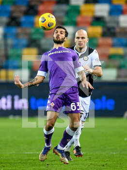 2020-11-25 - Patrick Cutrone (Fiorentina) header - UDINESE VS FIORENTINA - ITALIAN CUP - SOCCER