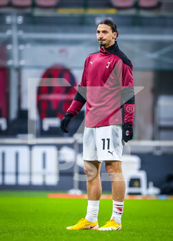 2021-01-12 - Zlatan Ibrahimovic of AC Milan warms up - AC MILAN VS TORINO FC - ITALIAN CUP - SOCCER