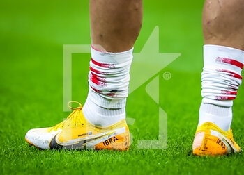 2021-01-12 - Zlatan Ibrahimovic of AC Milan personal shoes - AC MILAN VS TORINO FC - ITALIAN CUP - SOCCER