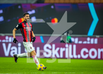 2021-01-12 - Mateo Musacchio of AC Milan in action - AC MILAN VS TORINO FC - ITALIAN CUP - SOCCER