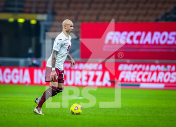 2021-01-12 - Simone Zaza of Torino FC in action - AC MILAN VS TORINO FC - ITALIAN CUP - SOCCER