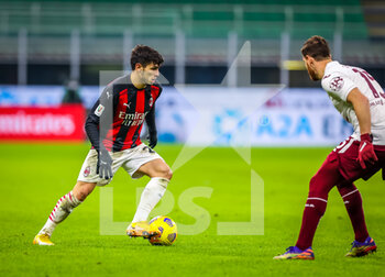2021-01-12 - Brahim Diaz of AC Milan in action - AC MILAN VS TORINO FC - ITALIAN CUP - SOCCER