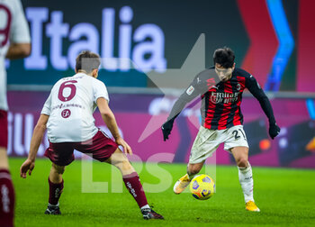 2021-01-12 - Brahim Diaz of AC Milan in action - AC MILAN VS TORINO FC - ITALIAN CUP - SOCCER