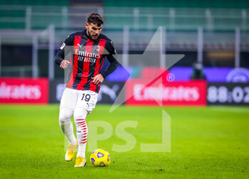 2021-01-12 - Theo Hernandez of AC Milan in action - AC MILAN VS TORINO FC - ITALIAN CUP - SOCCER
