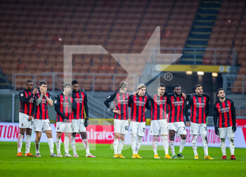 2021-01-12 - AC Milan players react - AC MILAN VS TORINO FC - ITALIAN CUP - SOCCER