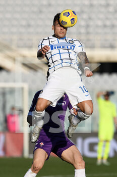 2021-01-13 - Lautaro Martinez of FC Inter in action - ACF FIORENTINA VS FC INTERNAZIONALE - ITALIAN CUP - SOCCER