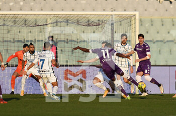 2021-01-13 - Christian Kouame of ACF Fiorentina scores a goal - ACF FIORENTINA VS FC INTERNAZIONALE - ITALIAN CUP - SOCCER