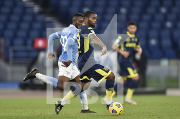 2021-01-21 - ROME, ITALY - January 21 : Wylan Cyprien of Parma in Action during the eighths TIM Cup soccer match between SS Lazio and Parma at Stadio Olimpico on January 21,2021 in Rome,Italy - SS LAZIO VS PARMA CALCIO - ITALIAN CUP - SOCCER